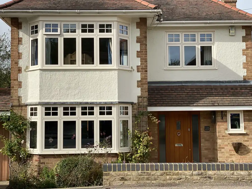 cream timberlook flush windows