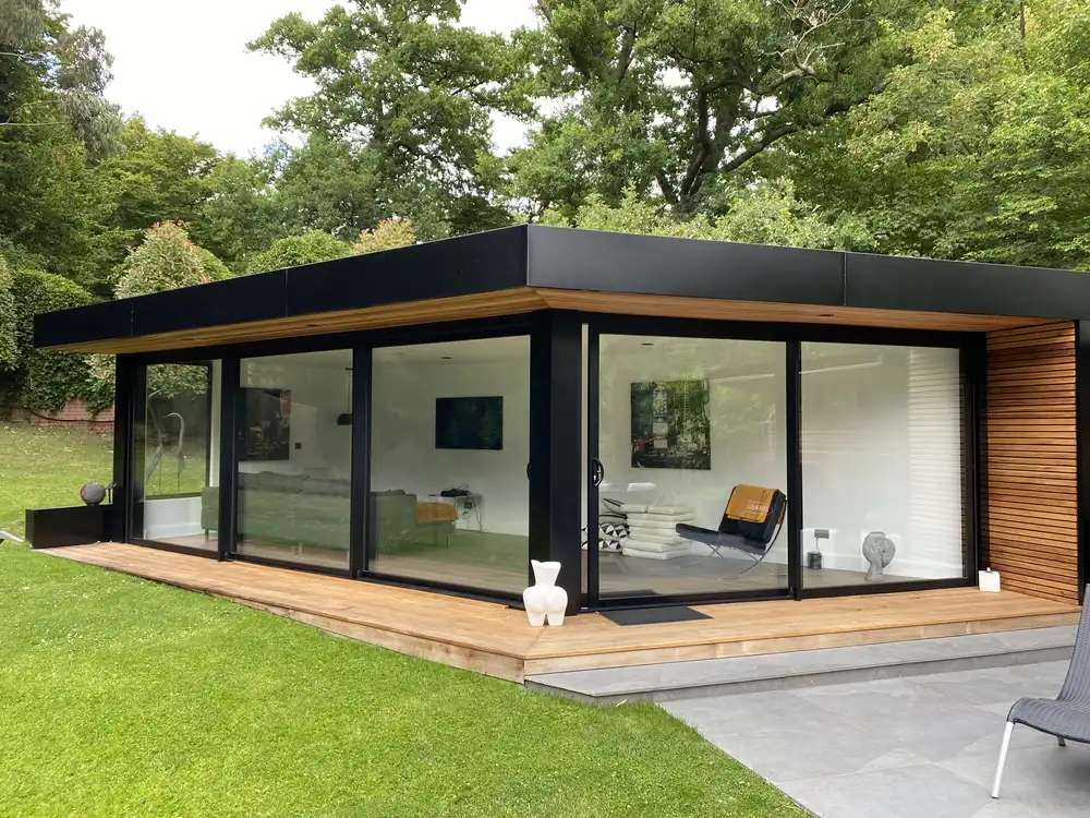 black patio doors