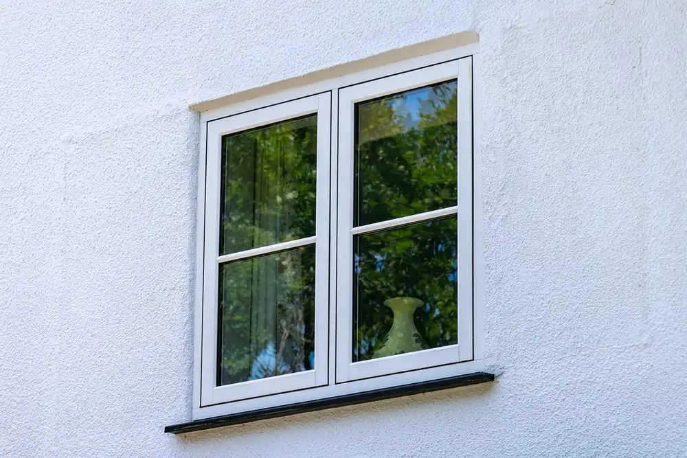 white flush window