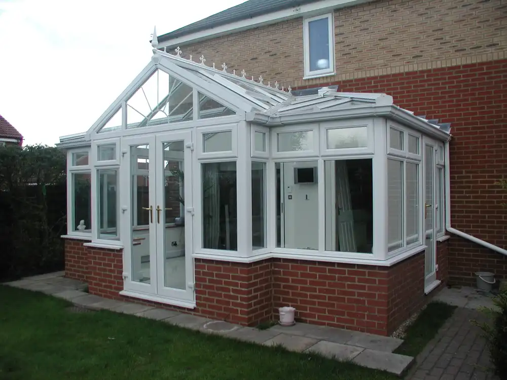 white upvc conservatory