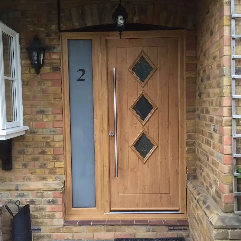 Composite Door And Frame In Irish Oak