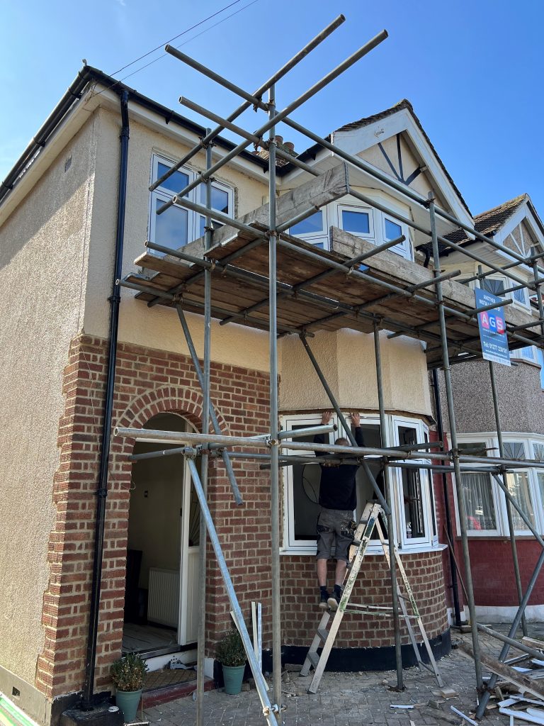 How to choose replacement window installers 5 The AGS team working on an installation